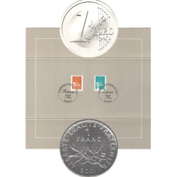 Carte souvenir Le passage à l'Euro