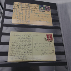 Lot de lettres, entiers postaux du monde en un album.