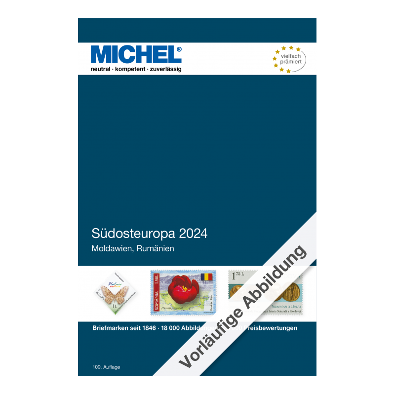 Catalogue de cotation Michel timbres d'Europe du Sud Est 2024.