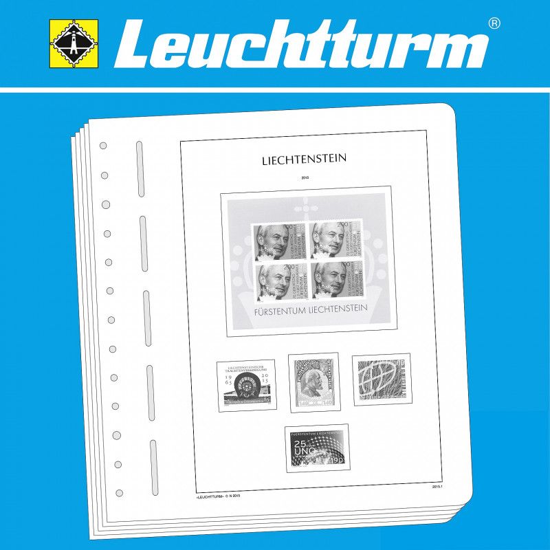 Feuilles pré imprimées Leuchtturm Liechtenstein 2023.