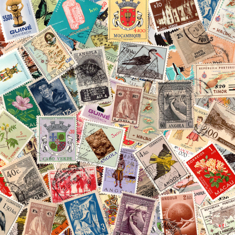 Portugal colonies timbres de collection tous différents.