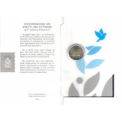 2 euros Saint Marin 2024 - Déclaration des droits des citoyens en coffret BU.