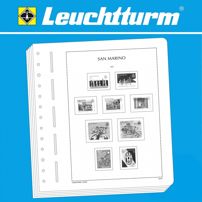 Feuilles pré imprimées Leuchtturm Saint-Marin 2022.