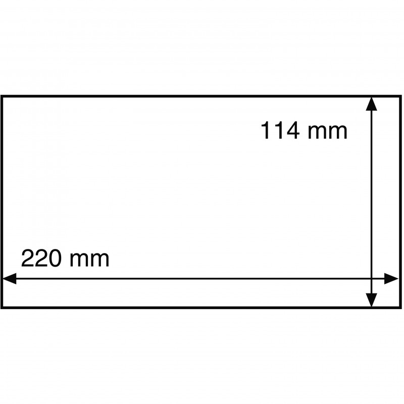 Pochettes de protection pour enveloppes jusqu'au 220 x 114 mm.