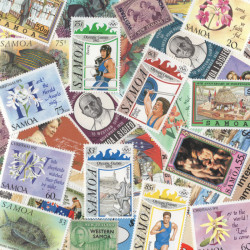 Samoa timbres de collection tous différents.