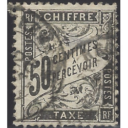 Type Duval timbre-taxe de France N°20 oblitéré.
