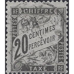 Type Duval timbre-taxe de France N°17 oblitéré.