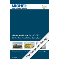 Catalogue de cotation Michel timbres de pays méditerranéennes 2024-2025.