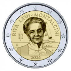 2 euros commémoratif Italie 2024 - Rita Levi-Montalcini.