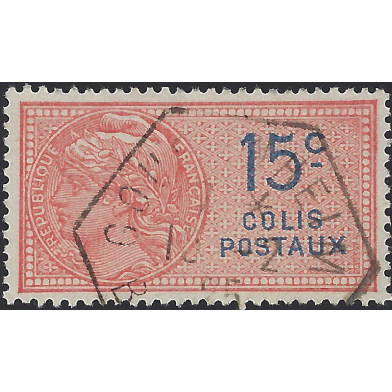 Timbre pour colis postal de France N°33 oblitéré.
