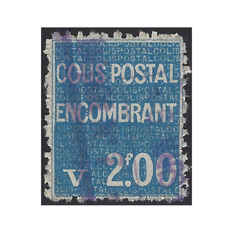 Timbre pour colis postal encombrant de France N°100 oblitéré.