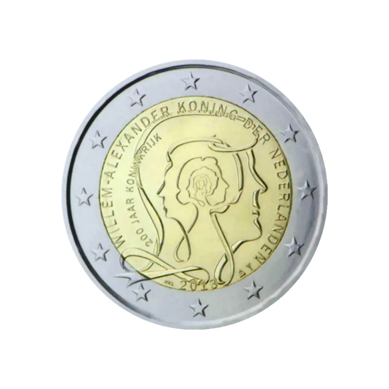 2 euros commémorative Pays-Bas 2013 - Anniversaire de la royauté.