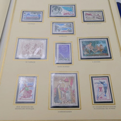 Collection timbres de France 1969-1980 complet neuf**  en album présidence.