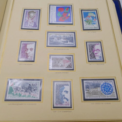 Collection timbres de France 1969-1980 complet neuf**  en album présidence.