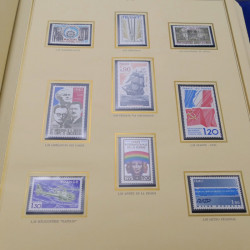 Collection timbres de France 1969-1980 complet neuf**  en album présidence.