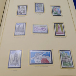 Collection timbres de France 1969-1980 complet neuf**  en album présidence.