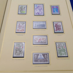 Collection timbres de France 1969-1980 complet neuf**  en album présidence.