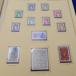 Collection timbres de France 1969-1980 complet neuf**  en album présidence.