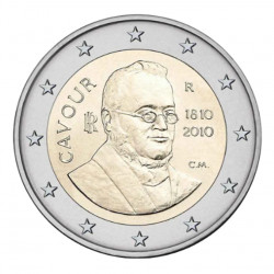 2 euros commémorative Italie 2010 Comte de Cavour.