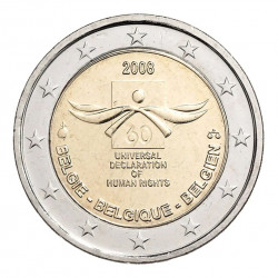 2 euros commémorative Belgique 2008 - Droits de l'homme.