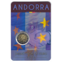 2 euros commémorative Andorre BU 2015 - Accord douanier.