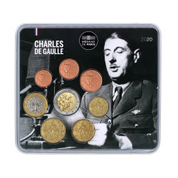 Mini set euros Charles de Gaulle coincard BU 2020.
