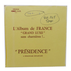 Feuilles préimprimées Cérès Présidence France 1984.