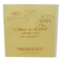 Feuilles préimprimées Cérès Présidence France 1985.