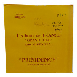 Feuilles préimprimées Cérès Présidence France 1989.