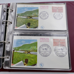 Vrac massif de timbres du monde en 1 carton.