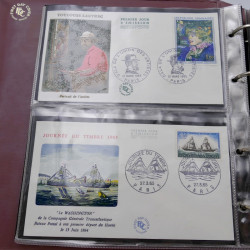 Vrac massif de timbres du monde en 1 carton.