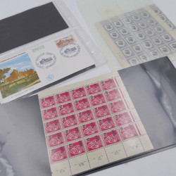 Vrac massif de timbres du monde en 1 carton.