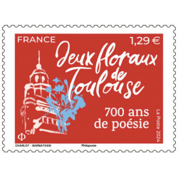 Timbre Jeux Floraux de Toulouse en feuillet de France N°F136 neuf**.