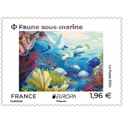 Timbre Fonds sous-marin en feuillet de France N°F138 neuf**.