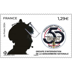 Timbre Cinquantenaire du GIGN en feuillet de France N°F145 neuf**.