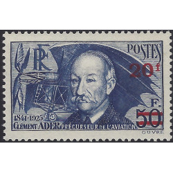 Clément Ader timbre de France N°493 neuf**.