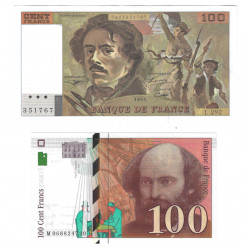 France lot de 2 billets de banque neufs.