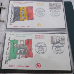 Vrac massif de timbres du monde en 1 carton.