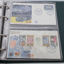 Vrac massif de timbres du monde en 1 carton.