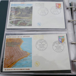 Vrac massif de timbres du monde en 1 carton.