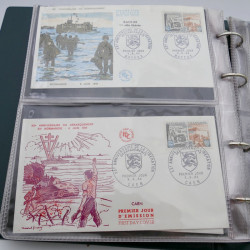 Vrac massif de timbres du monde en 1 carton.