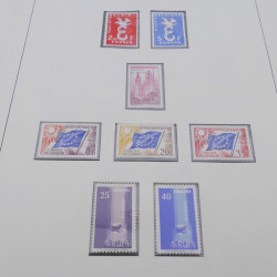 Collection timbres d'Europa 1956-1977 complet en 2 albums Safe.