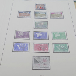 Collection timbres d'Europa 1956-1977 complet en 2 albums Safe.