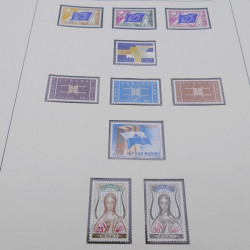 Collection timbres d'Europa 1956-1977 complet en 2 albums Safe.