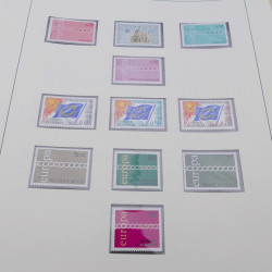 Collection timbres d'Europa 1956-1977 complet en 2 albums Safe.