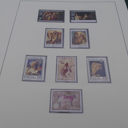 Collection timbres d'Europa 1956-1977 complet en 2 albums Safe.