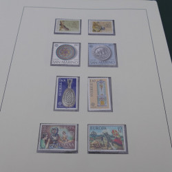 Collection timbres d'Europa 1956-1977 complet en 2 albums Safe.