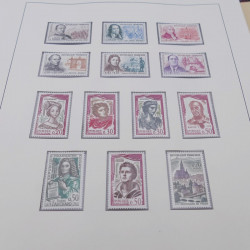 Collection timbres de France 1960-1977 neuf** en 2 albums Safe.