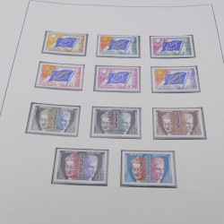 Collection timbres de France 1960-1977 neuf** en 2 albums Safe.