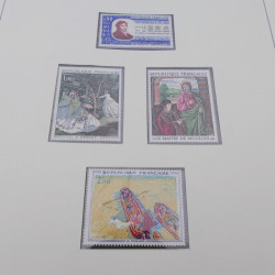 Collection timbres de France 1960-1977 neuf** en 2 albums Safe.